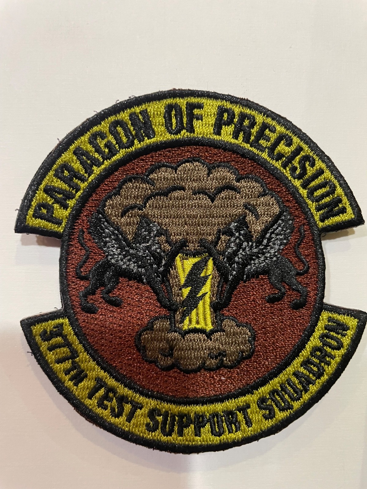 377th Test Support Squadron Beacon of Precision Military Unit Embroidered Patch