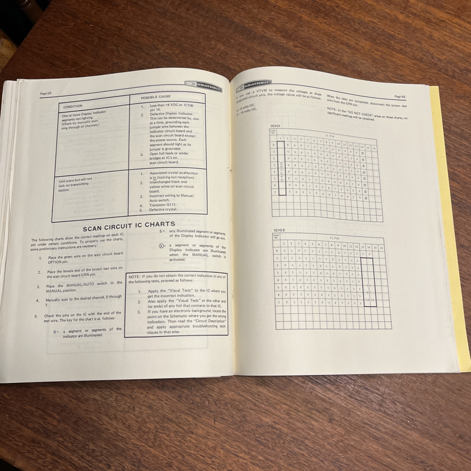 Original Heathkit GR-110 VHF scanning monitor original assembly manual