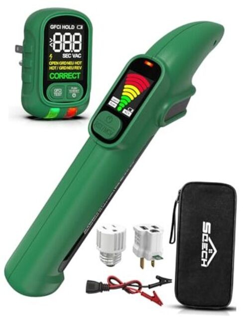 Circuit Breaker Finder Tool Kit GFCI Outlet Tester NCV Detector for 90-135V