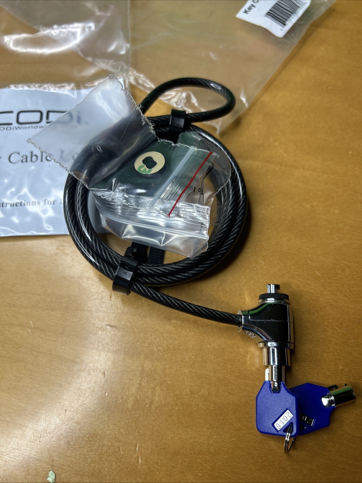 CODi A02001 Key Cable Lock