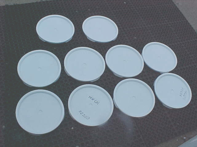 Lot of 10 Food Grade 5 - 6 gallon bucket pail lids lid Covers ONLY no pails