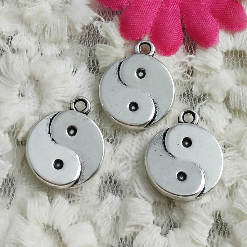 Free Ship 32Pcs Antique Silver Eight-Array Diagram Charms Pendant 18X15MM H-1523