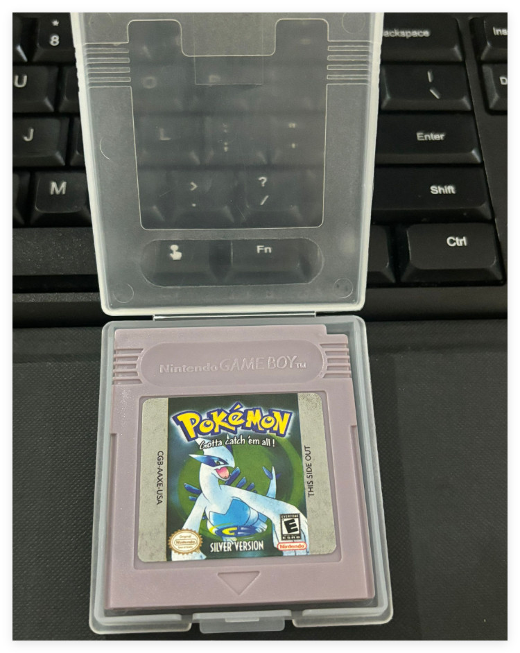 Silver Version For Game Boy Color (GBC) , English Cartridge Game Tested US Ship