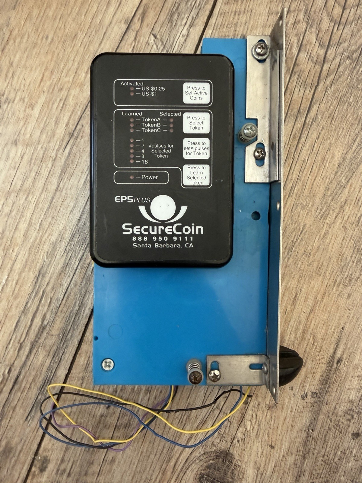 SecureCoin EPS5 PLUS Multi-Coin Acceptor Validator US Coins/Tokens 24VAC Working