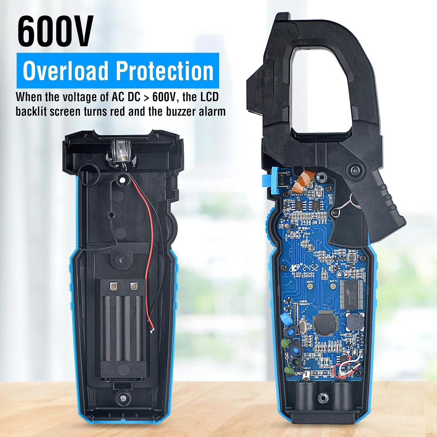 Digital Inrush Clamp Meter Multimeter, T-RMS 6000 Counts 600A Current Amp Vol...
