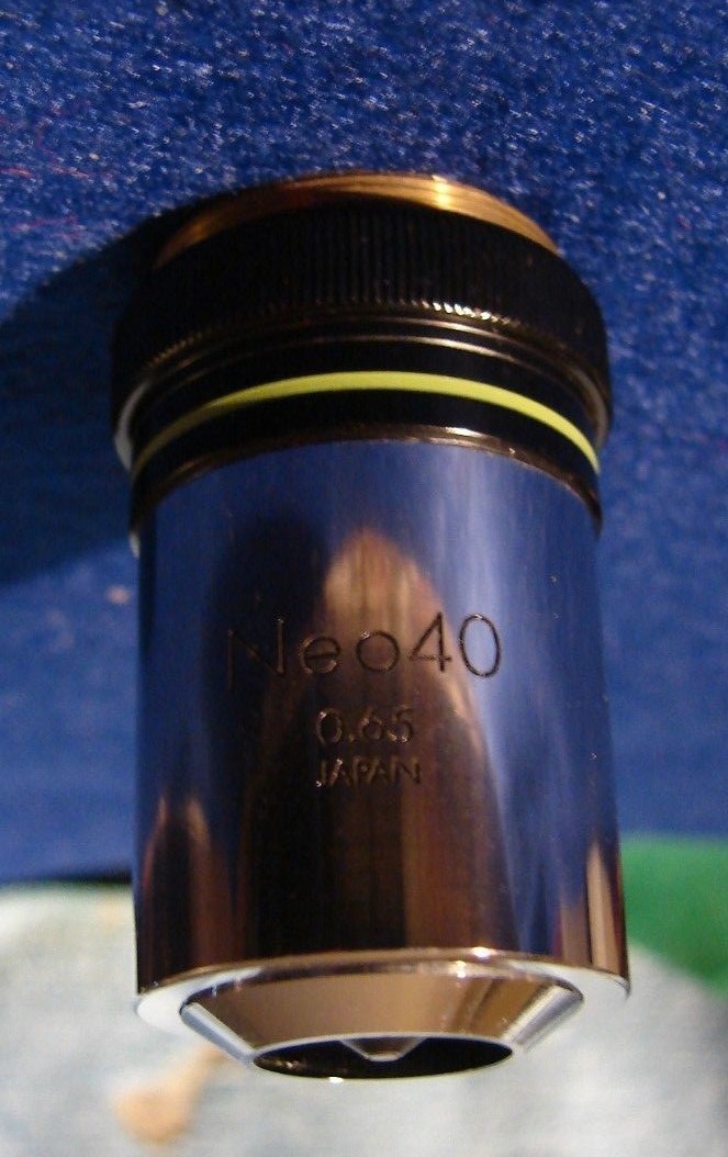 Olympus Neo 40 Microscope Objective 40x 0.65 NA (Very Good Condition)