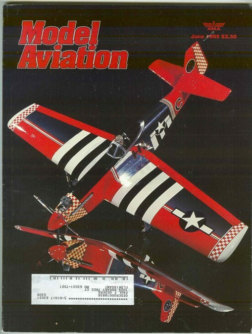 MODEL AVIATION Magazine June 1995 Flicker RC Bipe