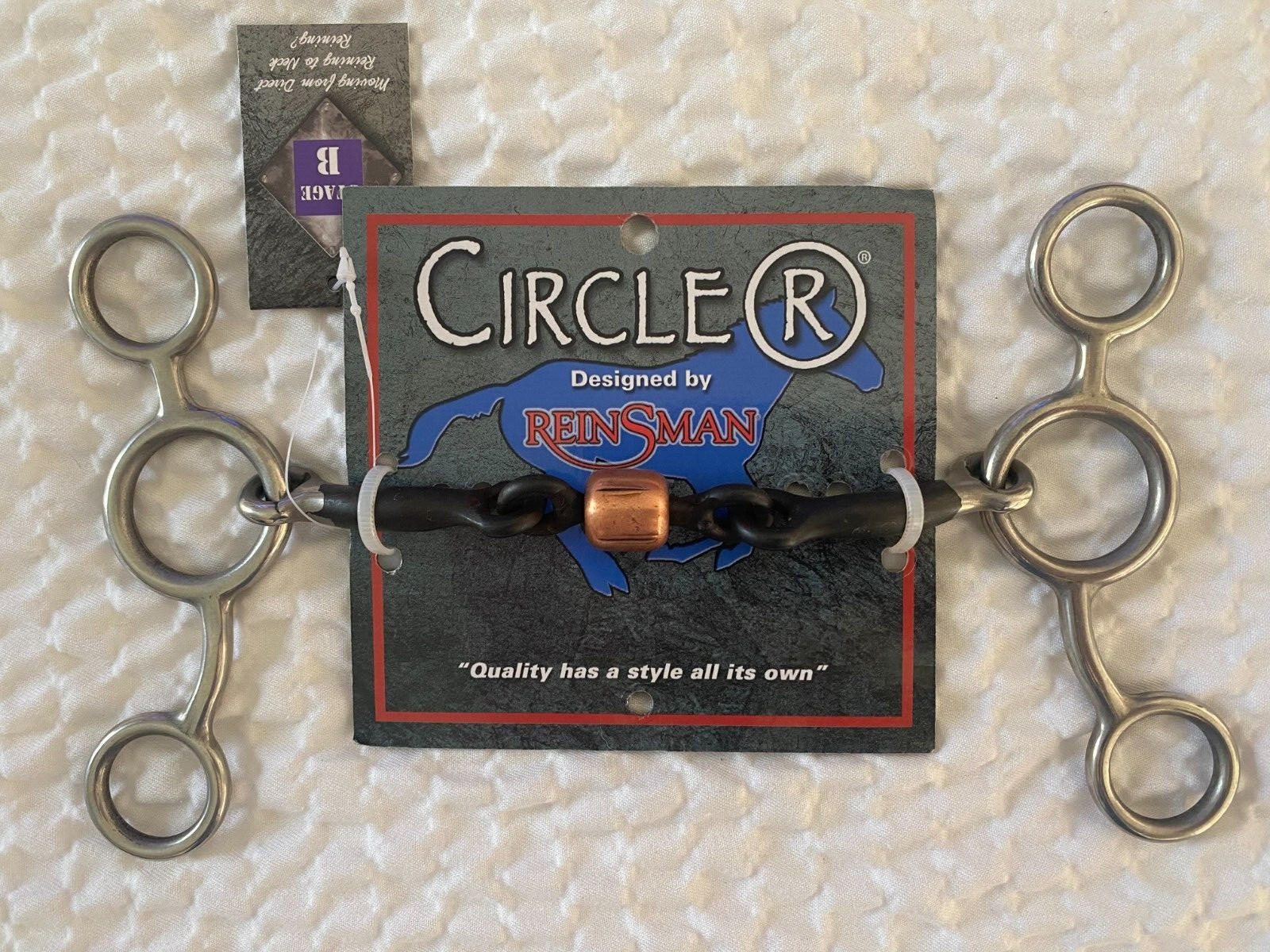 Reinsman NEW CR349 349 Junior Cowhorse Dogbone Snaffle Bit 5" Mouth + Free Ship