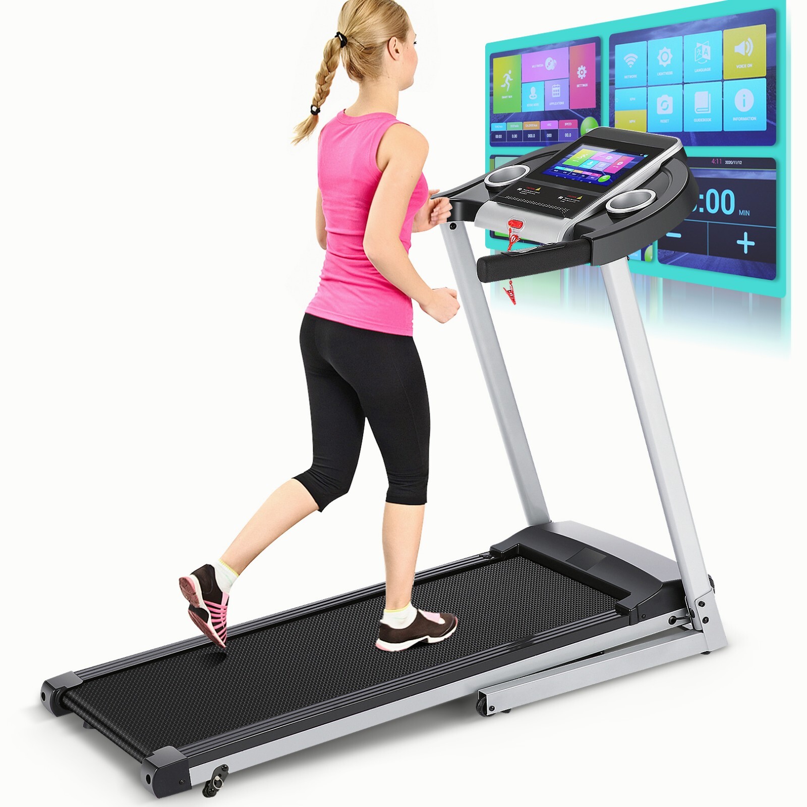 🤸🏻 3.25HP Super Quiet Running Machine with 36 built-in programs Treadmill🤸🏻