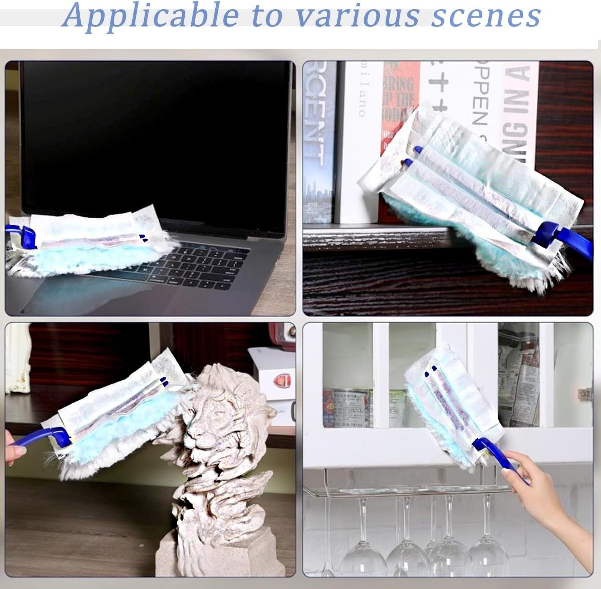30 Pack Duster Refills Compatible with Swiffer Duster, Heavy Duty Multi Surface