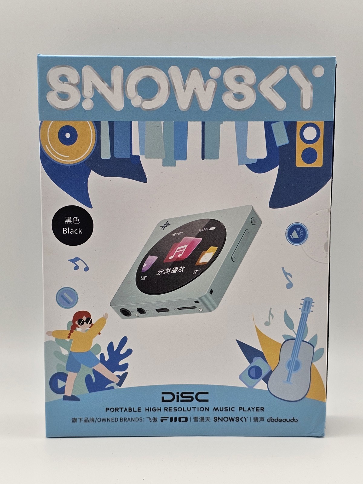 Fiio Snowsky Disc Black DAC Portable Music Player AUDIO Hi-Res US Shipping