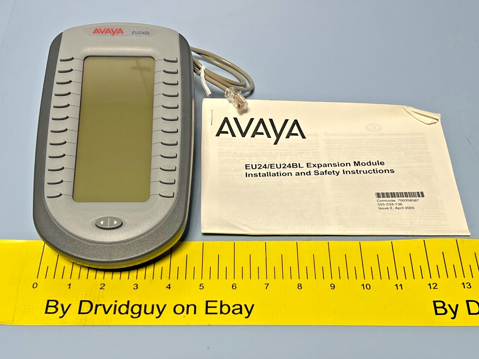 Avaya EU24BL 2XU-A-2001 Backlit Expansion Module Dark Gray 24 Programmable Keys