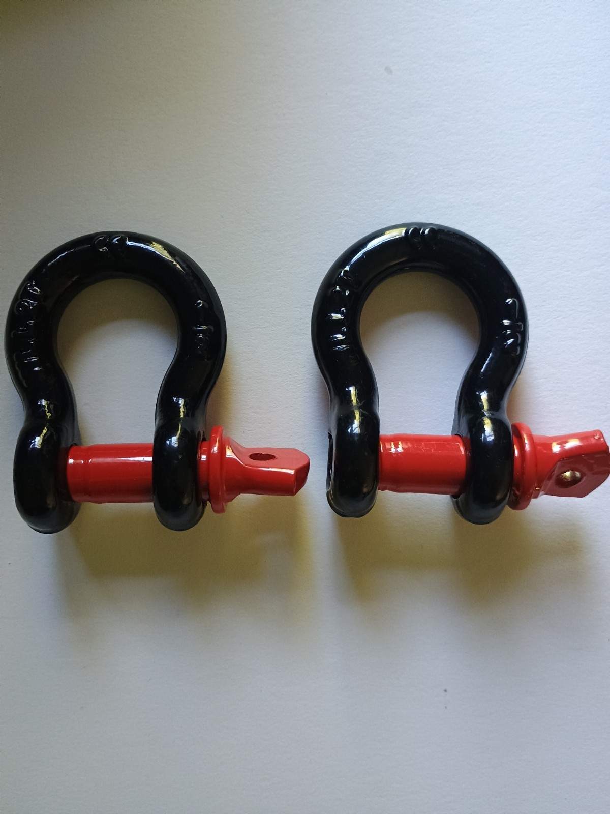 Winch D-Ring Bow Shackles 1/2 Inch WLL 3T, Lot Of 2
