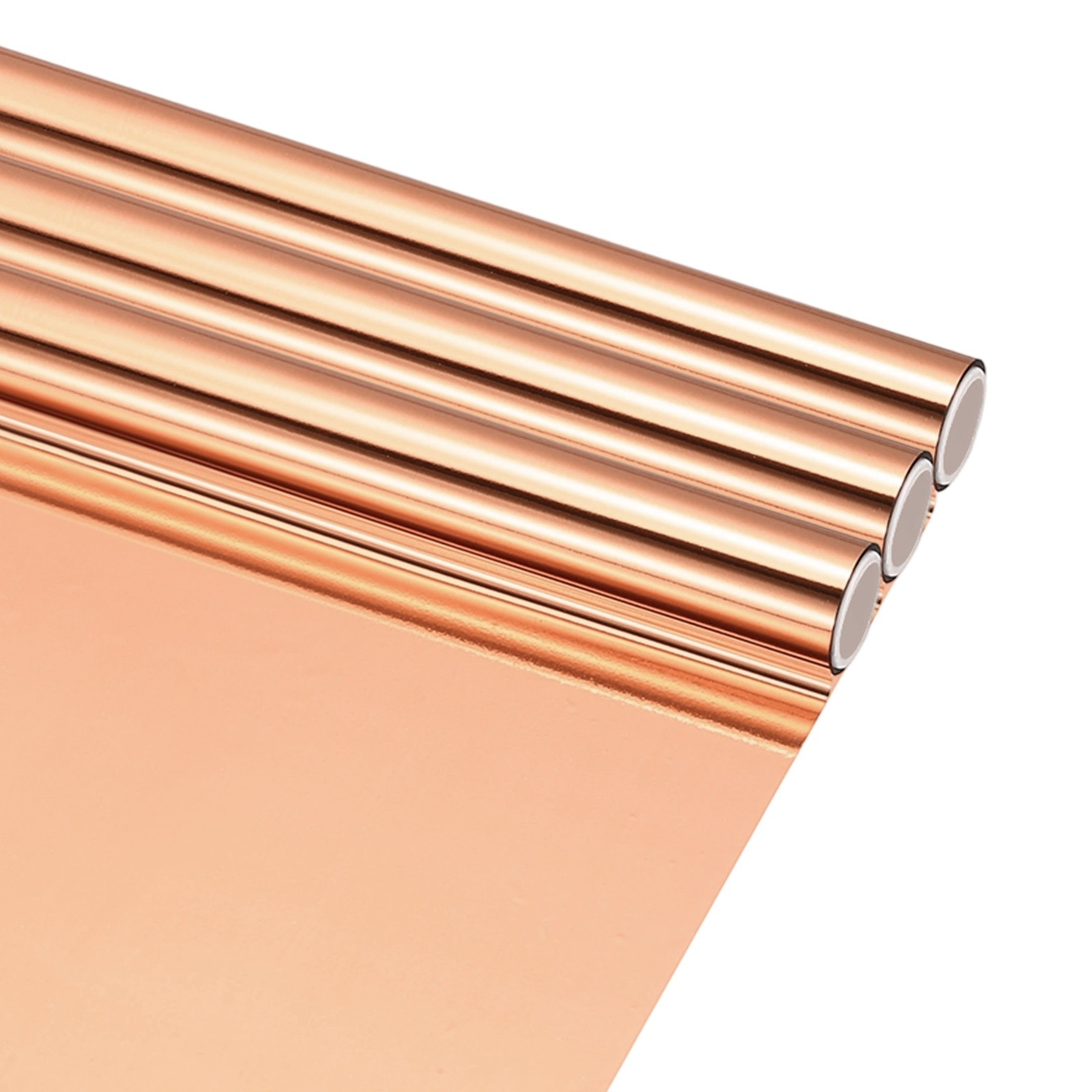 3Pcs Copper Hot Stamping Heat-Activated Foil Roll, 6" W x 3ft l