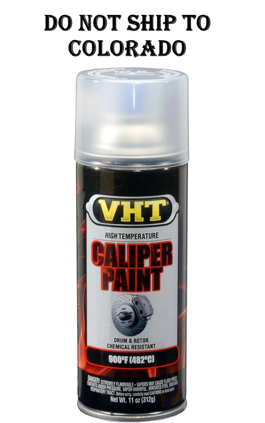 VHT Gloss Clear Brake Caliper Paint Can 11 oz Superior Heat & Chemical Resistant