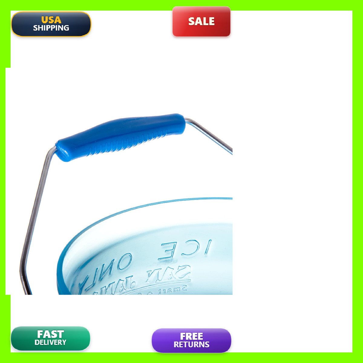 San Jamar Saf-T-Ice Bpa Ice Tote Ice Machine Hanger For Bars Restaurants