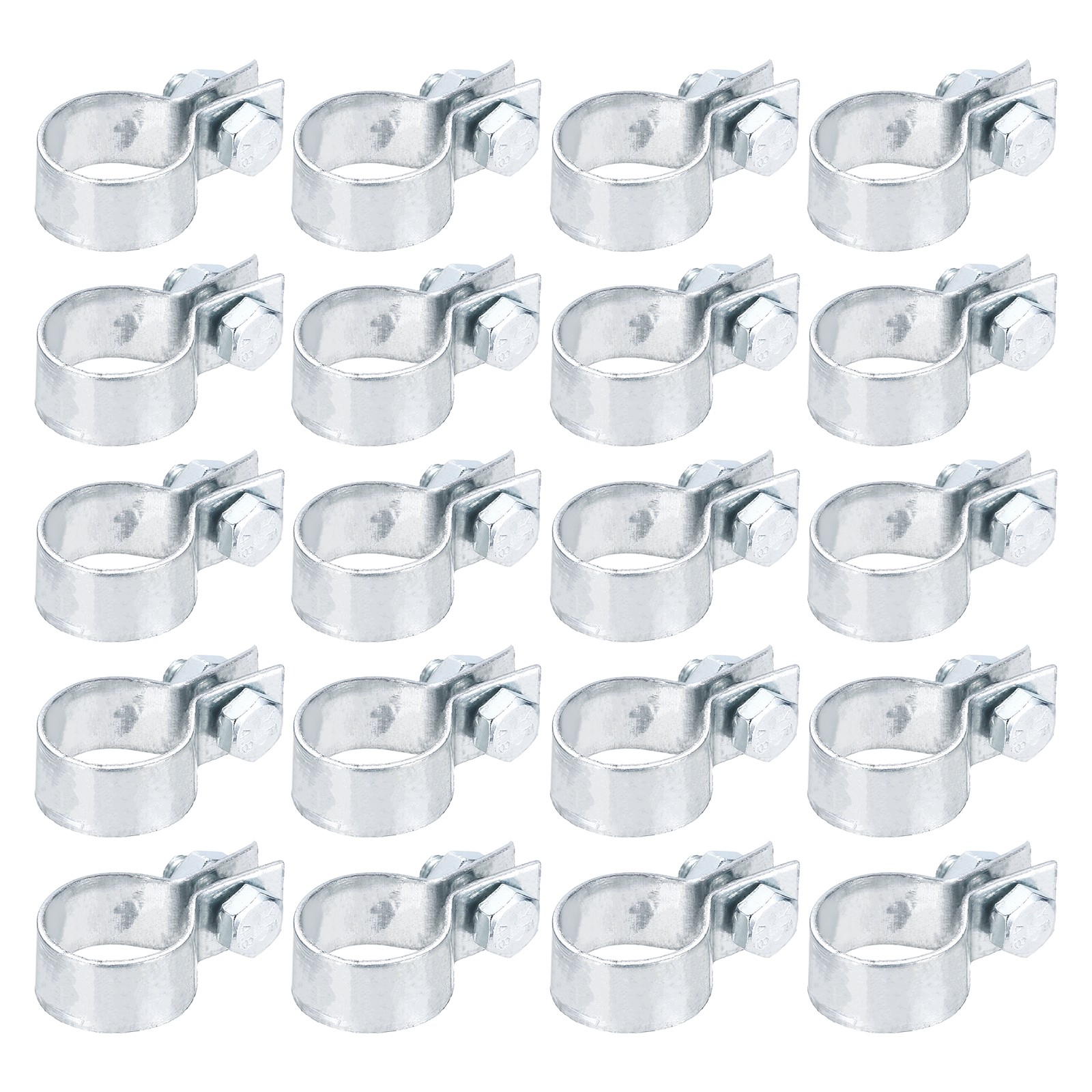 20Pcs Brace Bands, Galvanized Steel Chain Link Fence Bands for 1-1/16" Post