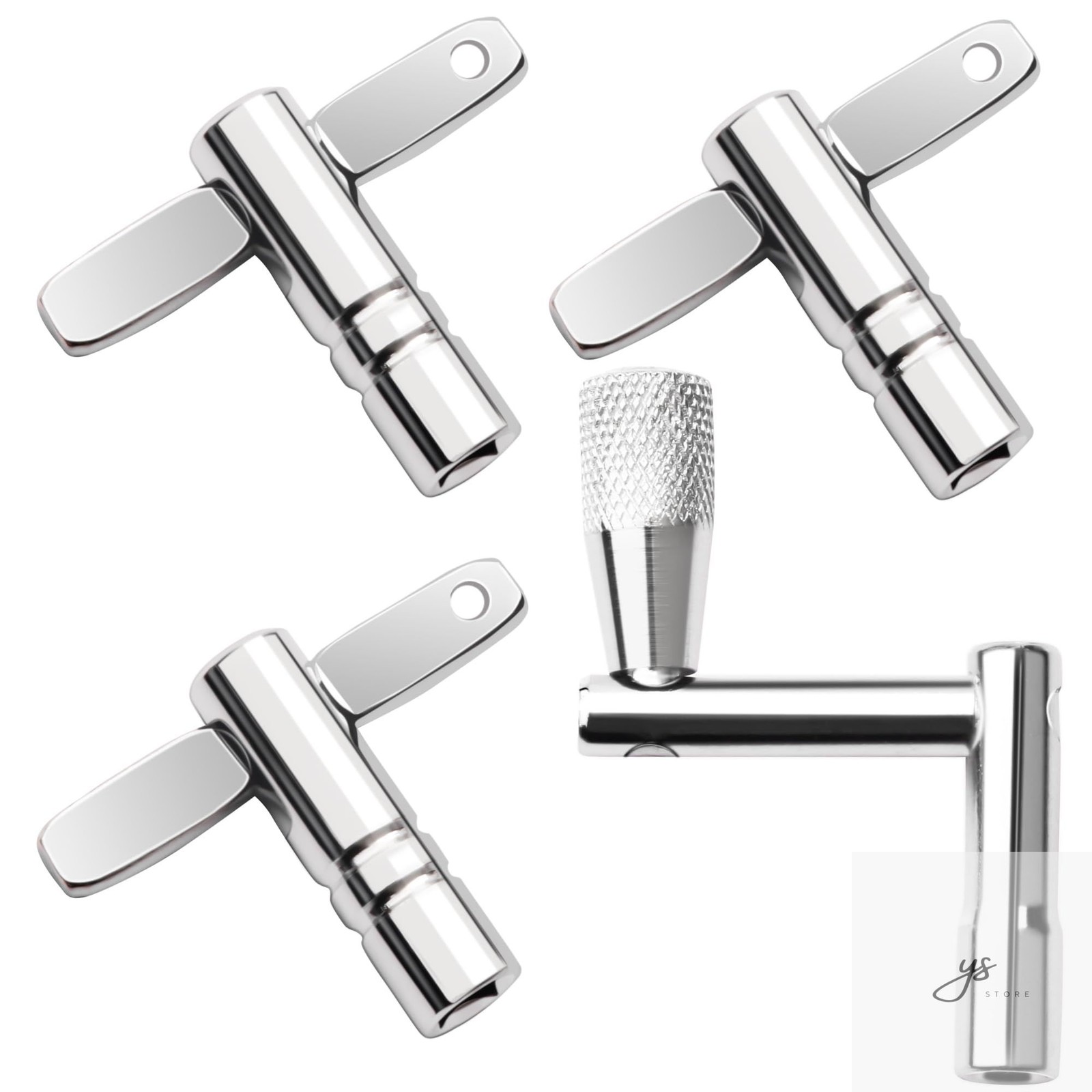 4 Pack Drum Keys Universal Tool for Tuning High Tension Drums Includes Speed Key