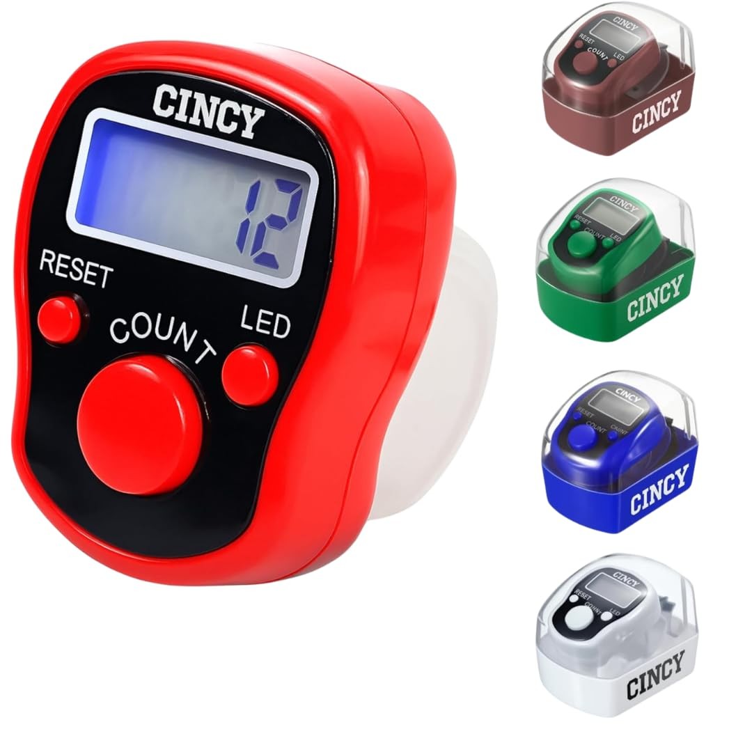 Clicker Counter with LED for Day & Night Use - Instant Reset, Accurate & Quie...