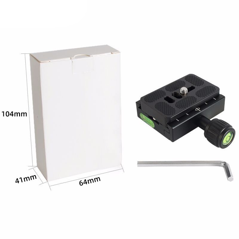 Quick Release Clamp & QR Plate Adapter Head Mount For Arca Swiss Camera Tripod