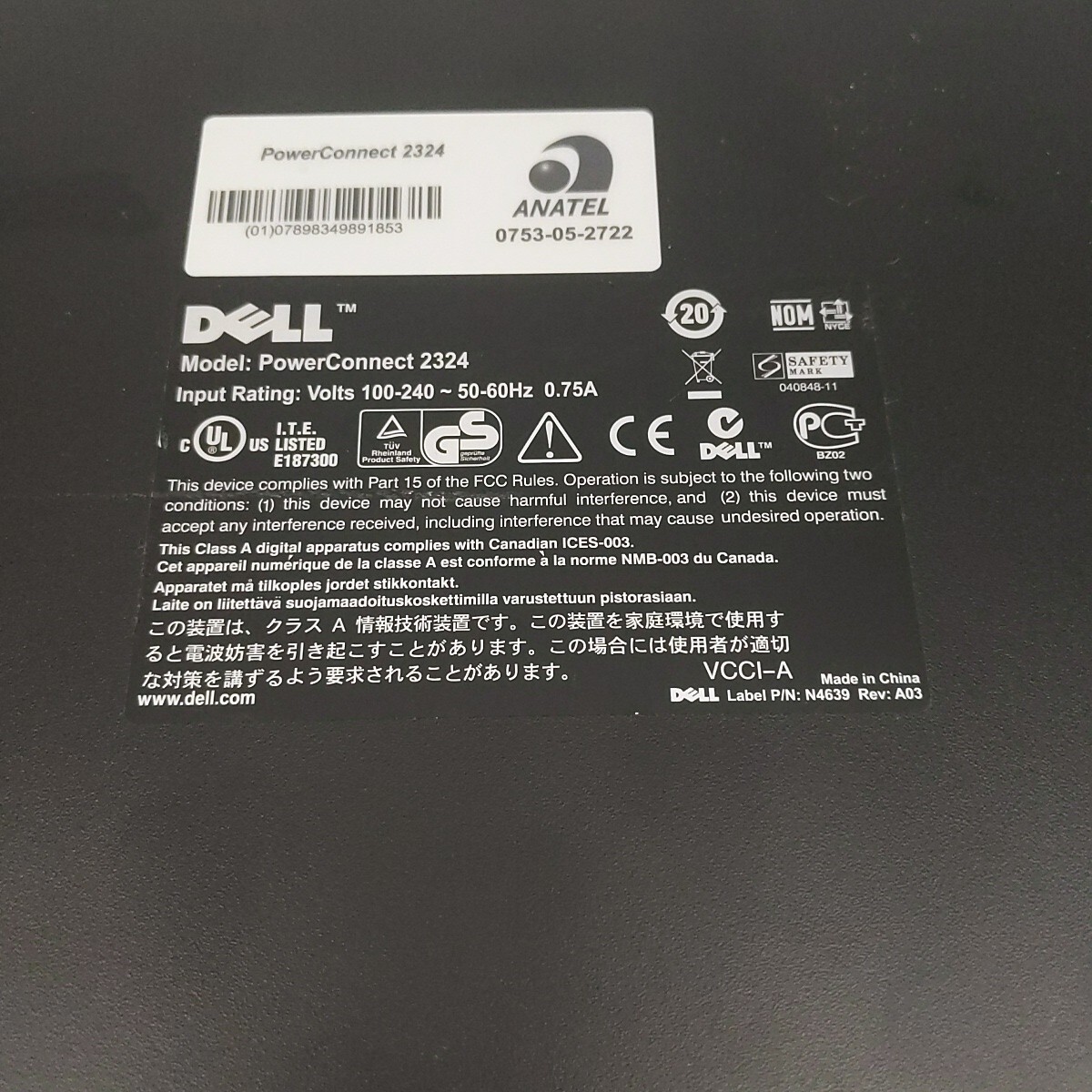 DELL Power Connect 2324 SWITCH 26-port