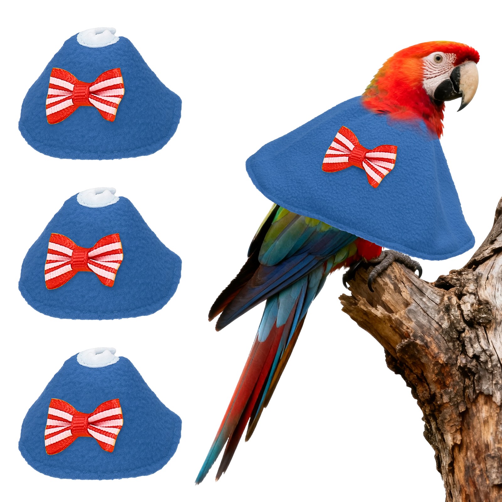 Bird Collars Bird Cone Collar Protective Cones Blue XS 3Pcs