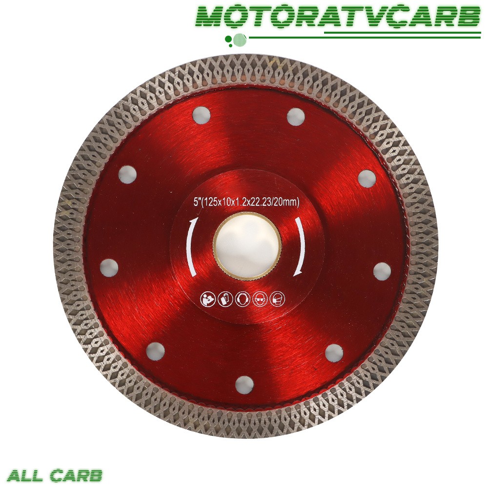 ALL-CARB Cutting Diamond Saw Blade 5 Inch For Porcelain Marble Stone Ceramic