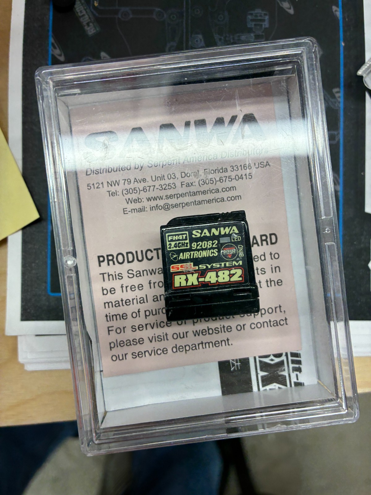 Sanwa Airtronics RX‑482 FH4T SSL Receiver NOS Internal Antenna  Super Response