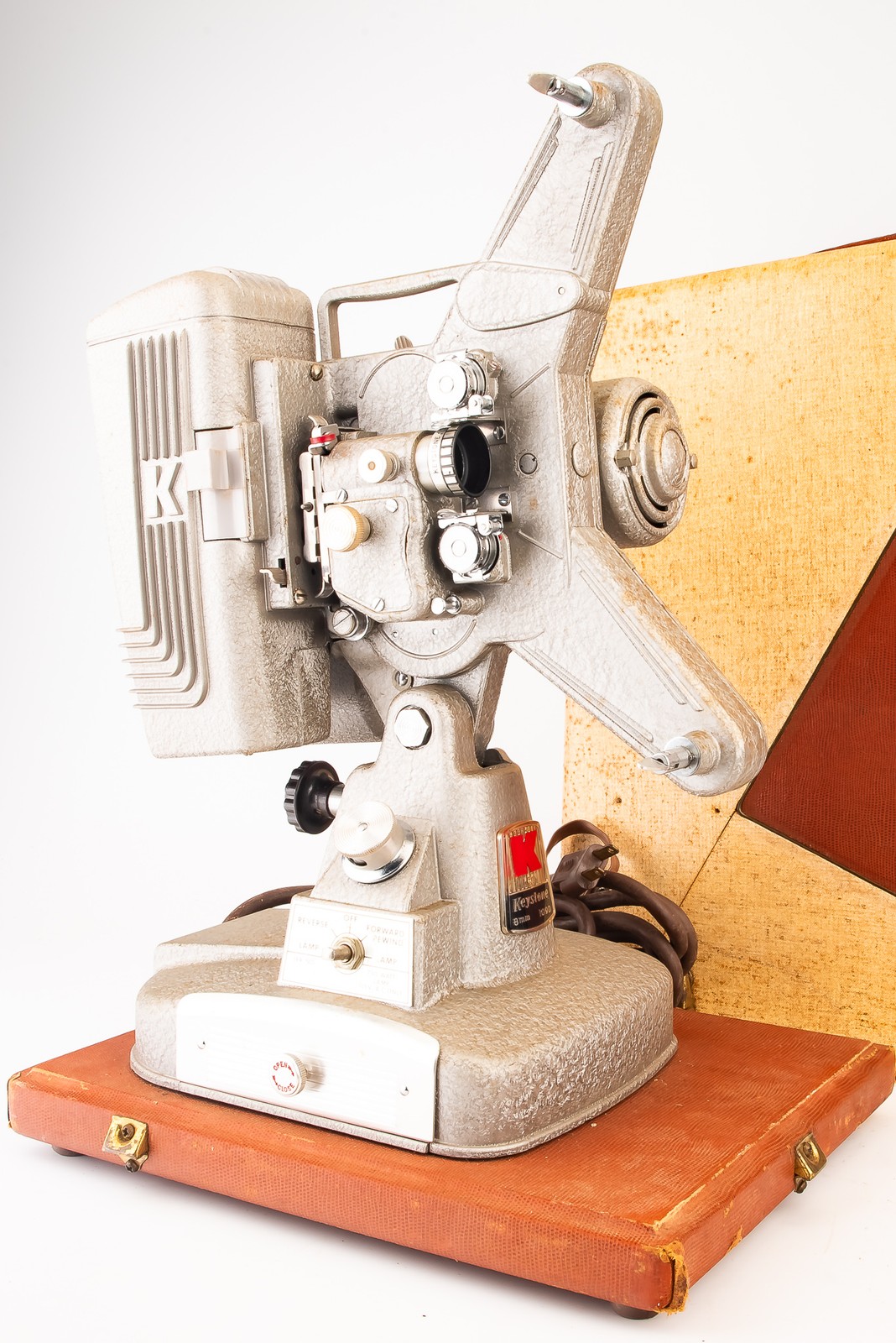 Keystone 109D 8mm Film Reel to Reel Movie Projector in Case TESTED V24