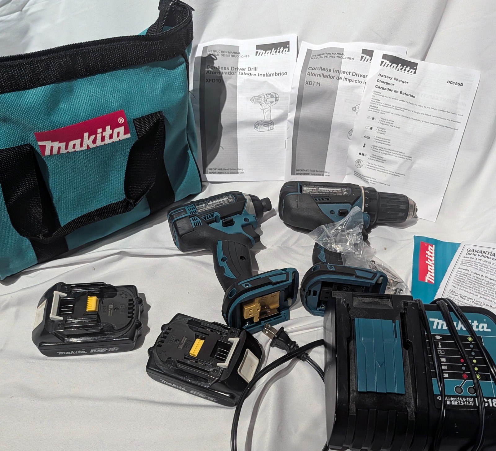 Makita CT225SYX 18V LXT Lithium-Ion Compact Drill/Driver Combo Kit