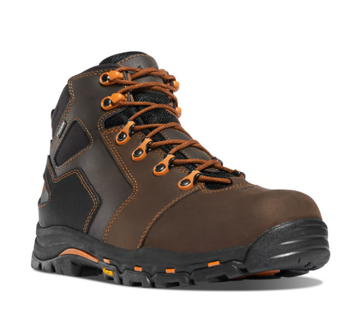 DANNER Men's Vicious - 4.5" Brown/Orange NOT SHIP CA, NY (MEDIUM)
