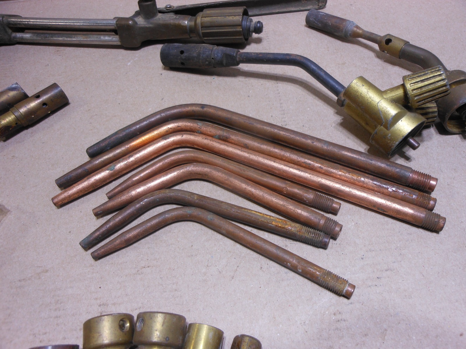 Lot of Torch Soldering Welding Parts Tips Valves - See pics