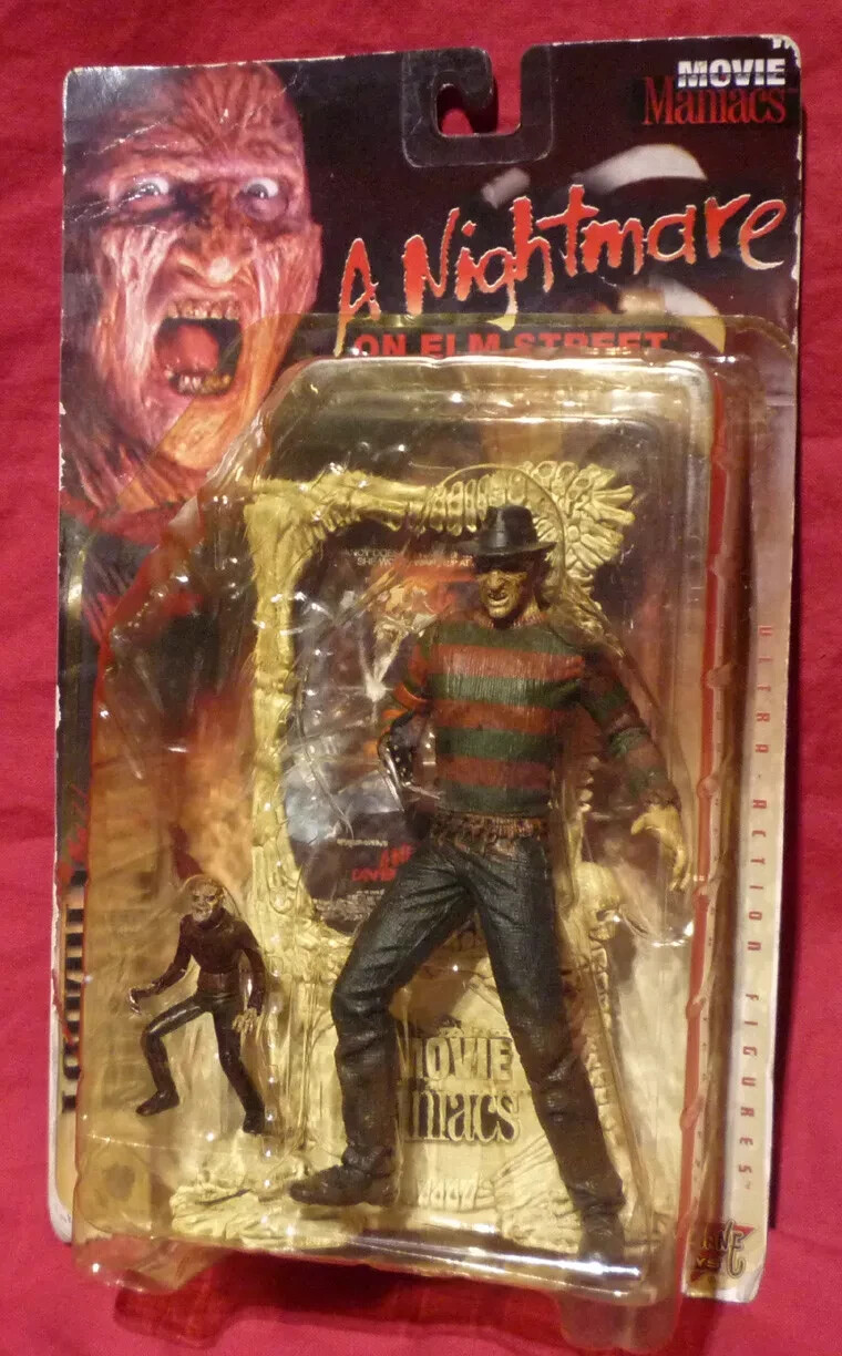 McFarlane's Movie Maniacs A Nightmare on Elm Street FREDDY Figure New Worn card