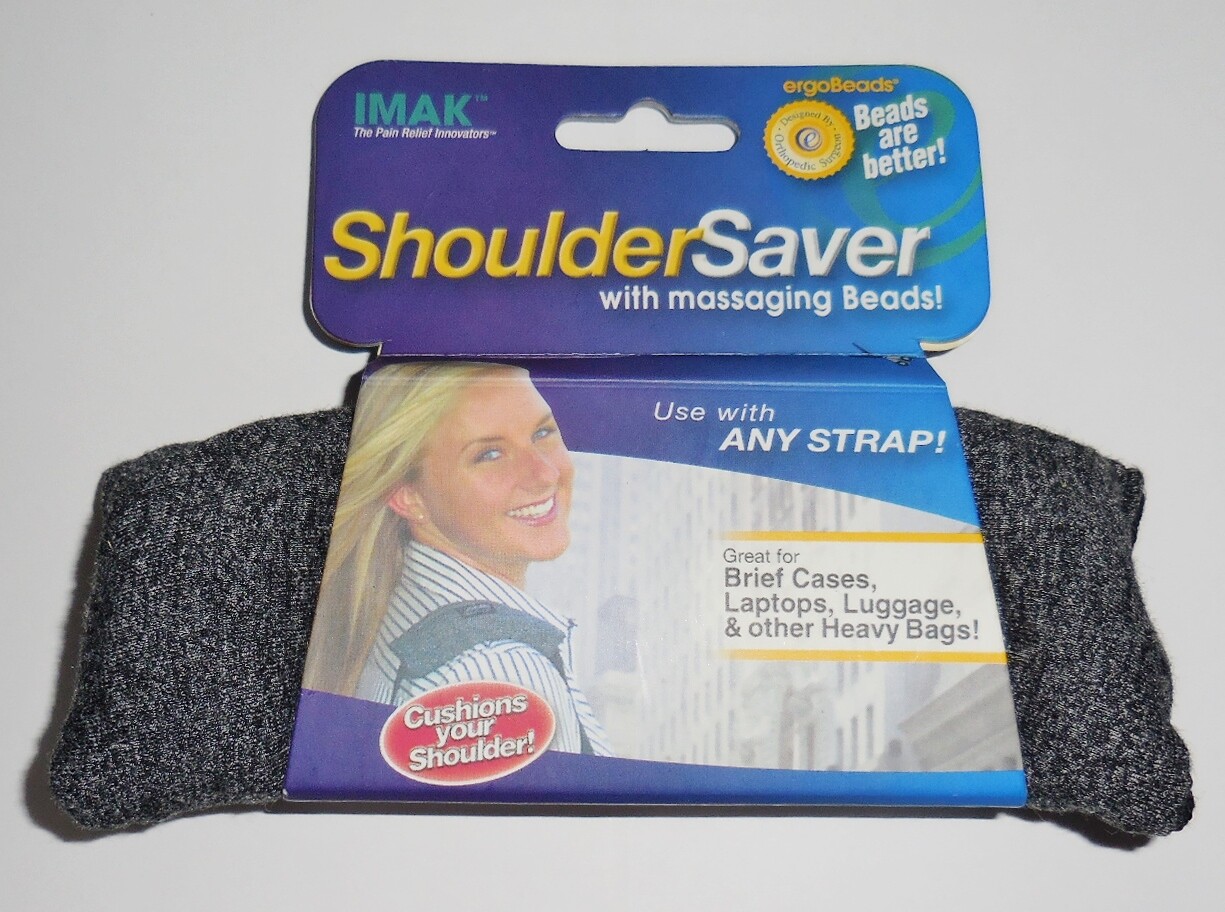 IMAK Shoulder Saver Briefcase, Luggage Strap Pad Cushion with Micro Beads