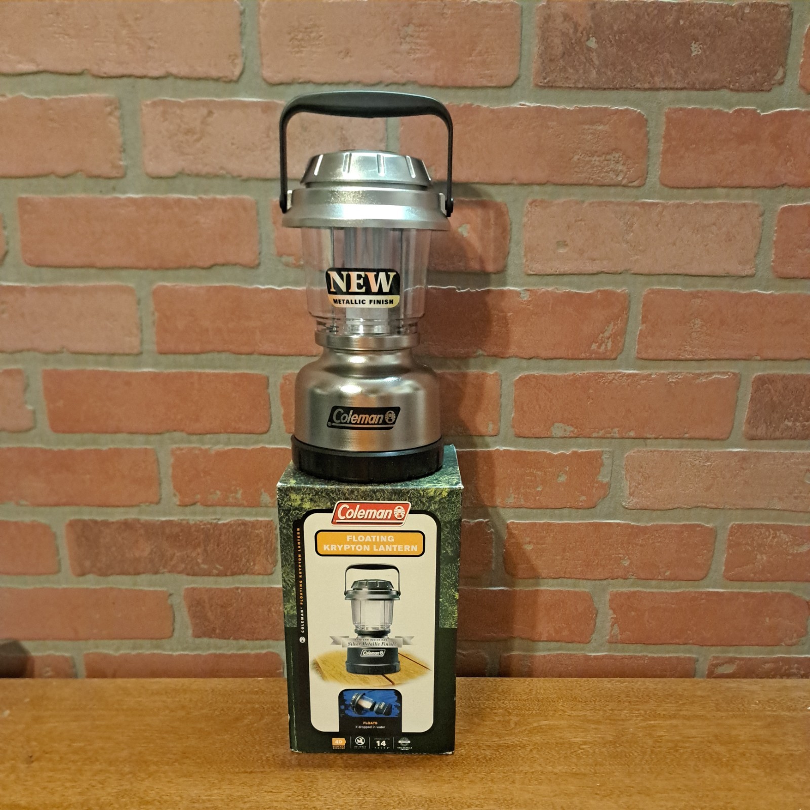 Coleman Floating Krypton Lantern - Silver Metallic Finish NEW