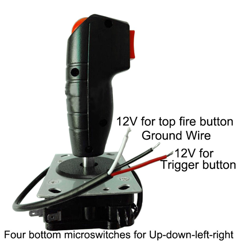 Arcade Game Cabinet Flight Stick Joystick Trigger w/ Microswitch NO Vibration