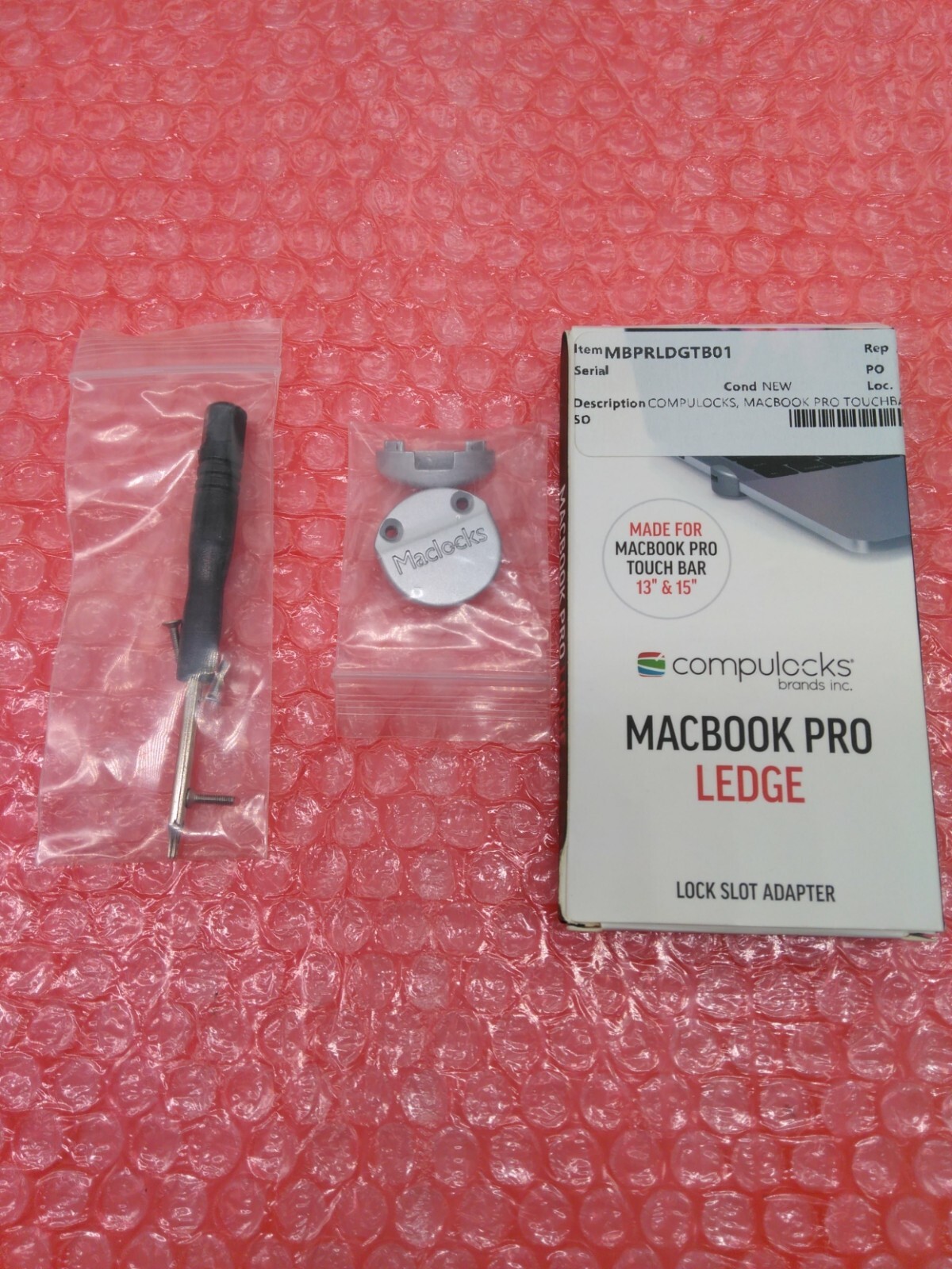 COMPULOCKS MACBOOK PRO LEDGE MBPRLDGTB01