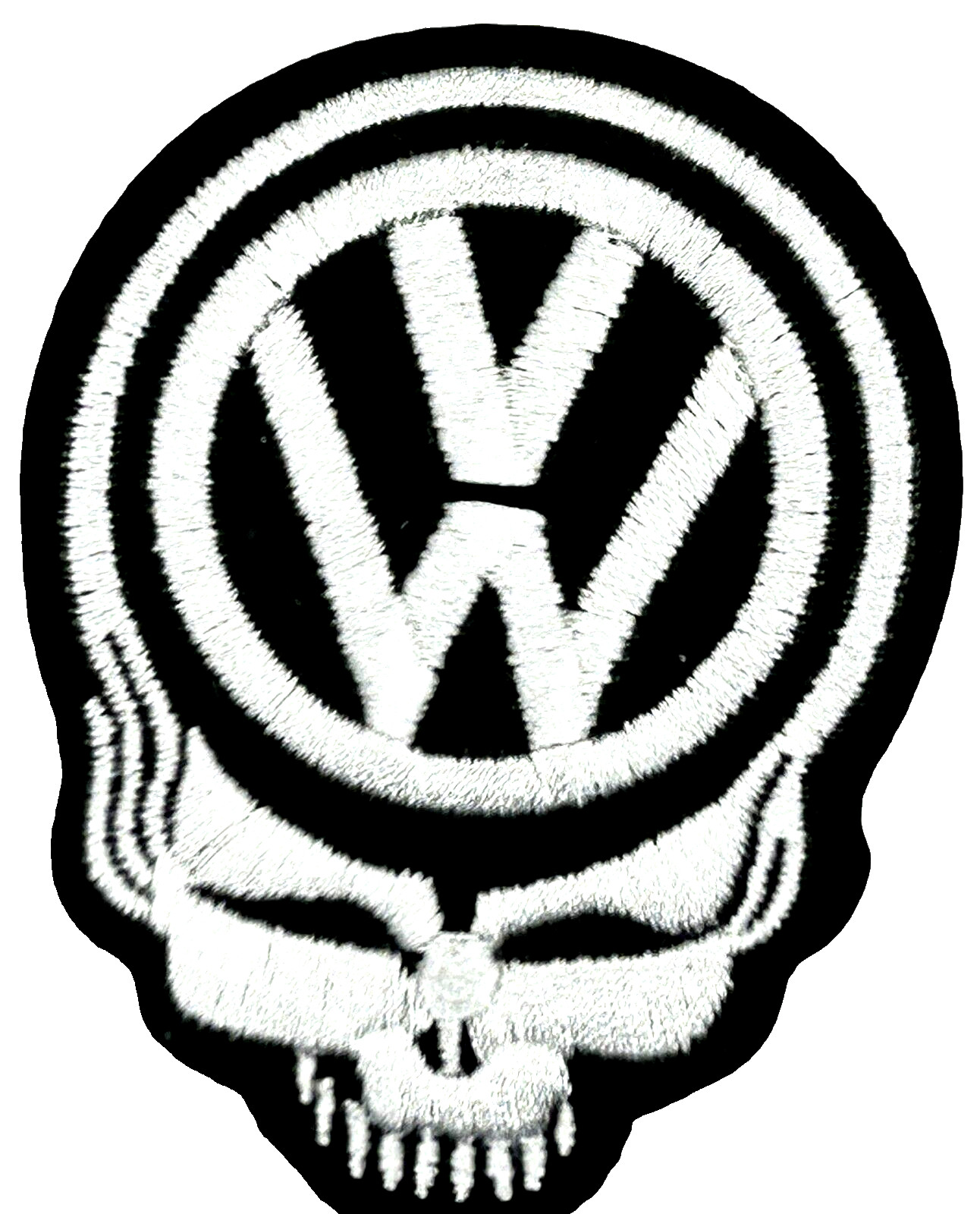 Grateful Dead Steal Your Face Volkswagen Embroidered Rock Iron on Patch Applique
