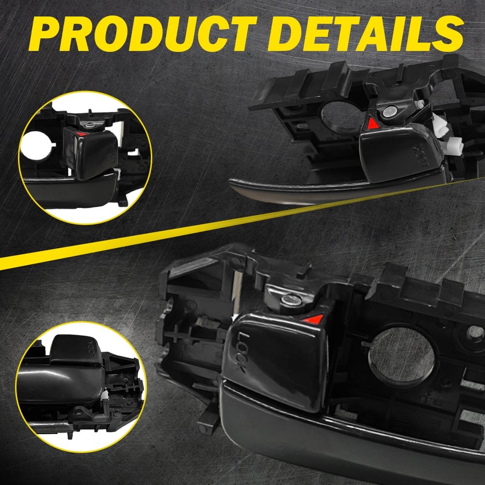 Interior Inside Door Handle Black Front Left&Right Side fit Hyundai Elantra EXD