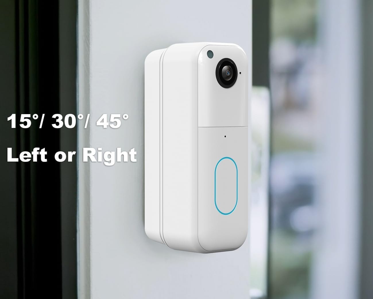 Wide Viewing Angle Mount for Blink Doorbell - Adjustable & Weatherproof Bracket