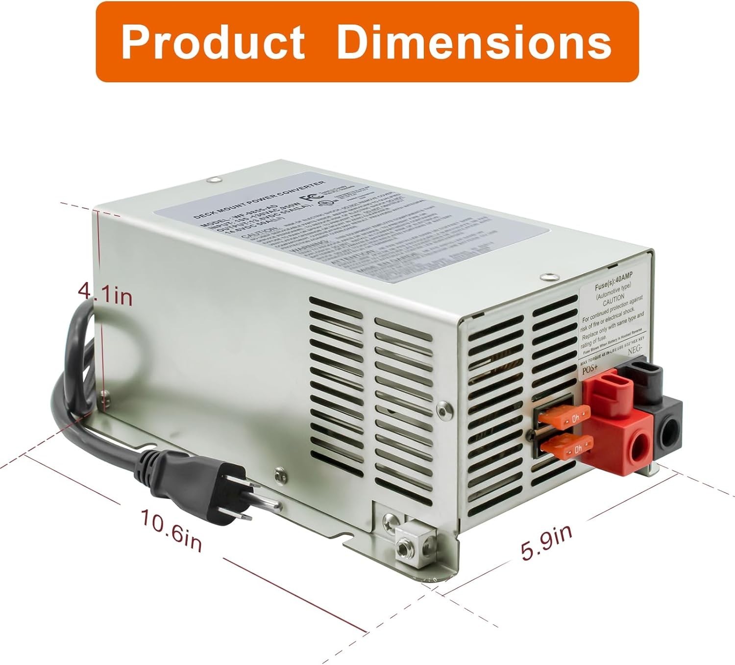WF-9865-AD Power Converter 65 Amp Converter/battery Charger for RV truck camper