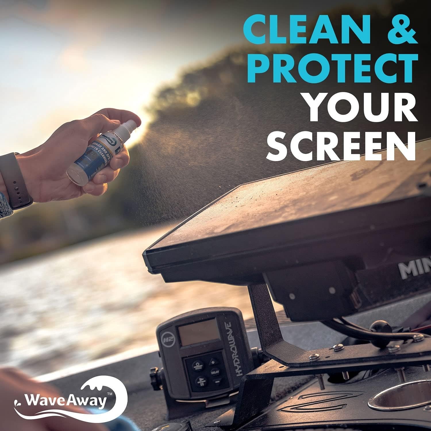 Versatile Wave Away Screen Cleaner - 1.5oz Ammonia-Free Solution for All Screens