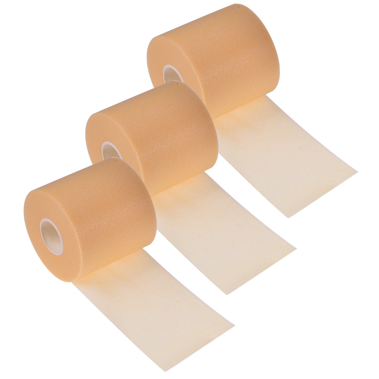 3 Piece Athletic Pre Wrap Tape for Hair 90 Yards Foam Underwrap Sports Pre At...