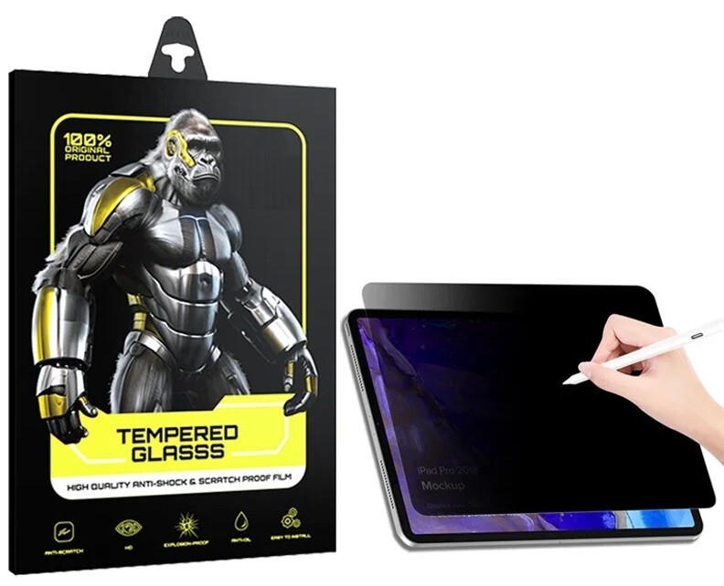 Privacy Anti-Spy Tempered Glass Screen Protector For iPad Pro 13,Air 13,Pro 11