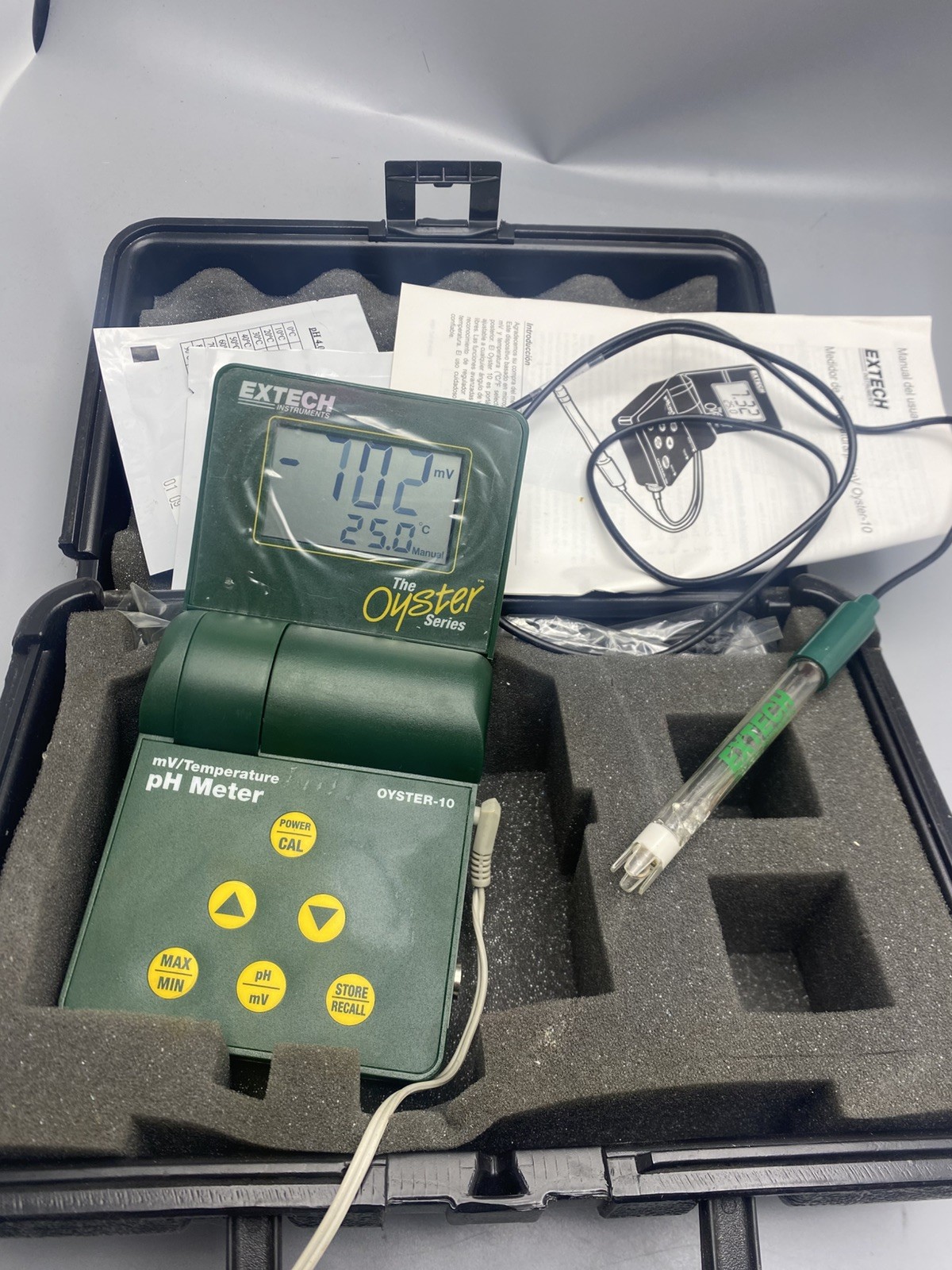THE OYSTER 10 SERIES pH/mV EXTECH INSTRUMENTS TEMPERATURE METER**Pre-Owned**