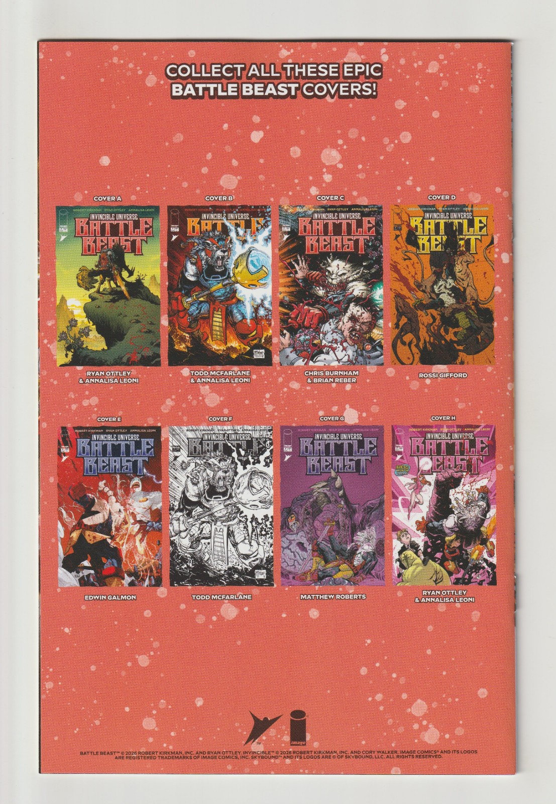 Invincible Universe Battle Beast (2026) #7 - Chris Burnham 1:10 Variant - Image