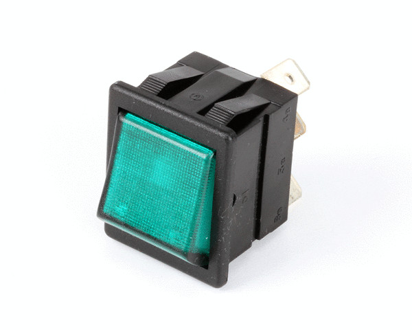 WC-122 Wilbur Curtis Switch, Brew (Green) 120V Neon Genuine OEM WCWC-122