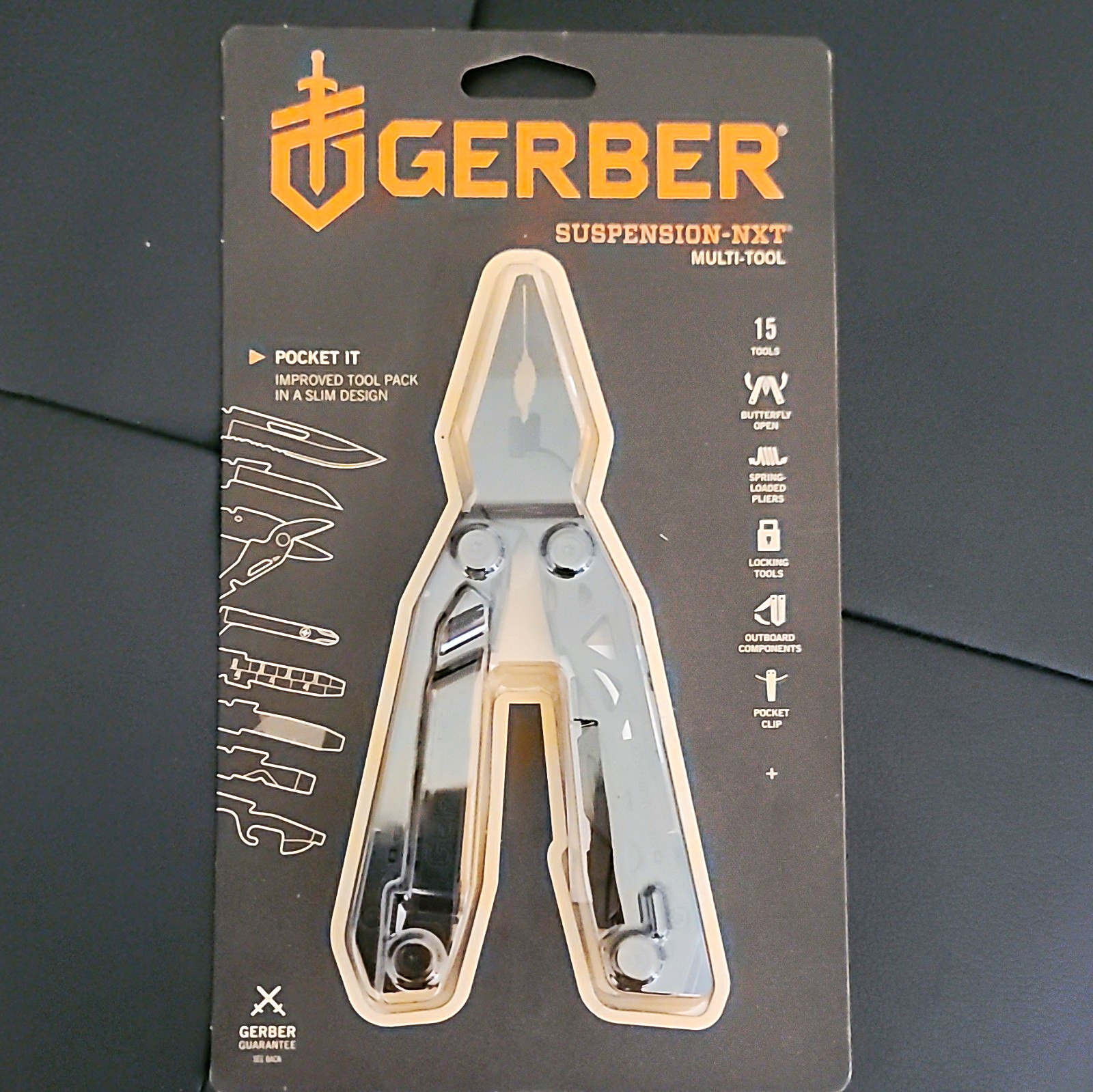 Gerber Suspension-NXT 15-Tool Multi-Tool, Stainless Steel, MPN 31-003368