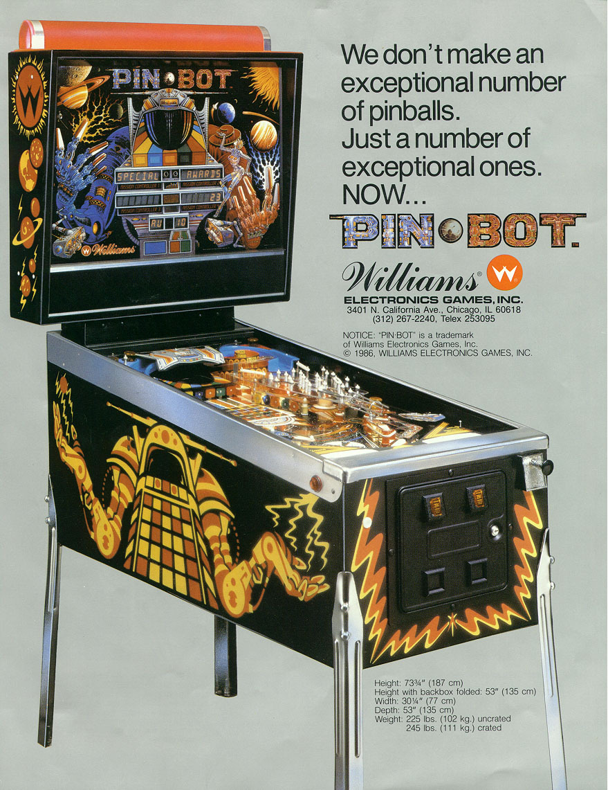 PinBot Pinball - Sound / Speech Rom Set L-1 [U4,U19,U21,U22] [Williams] EPROM