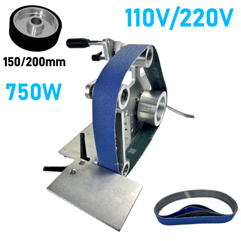 750W 110/220V Belt Sander Brushless DIY Polishing Grinding Belt Machine 915x50mm